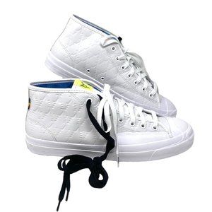 Converse Mens Size 10 170944C JACK PURCELL PRO MID White Chambra Leather Sneaker